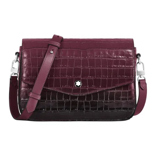 MONTBLANC Коровья крупнозернистая текстура Сумка через плечо Женская Чернила Черный Смородина Цвет