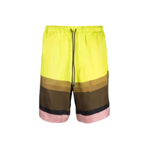 DRIES VAN NOTEN Зеленые Мужские Повседневные Шорты