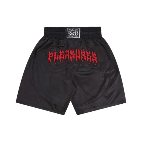 PLEASURES SS24 Летняя коллекция Повседневные шорты Мужские Черные