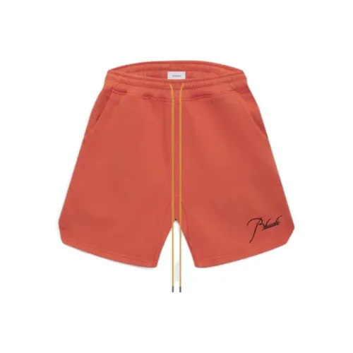 RHUDE Оранжевые Красные Мужские Повседневные Шорты