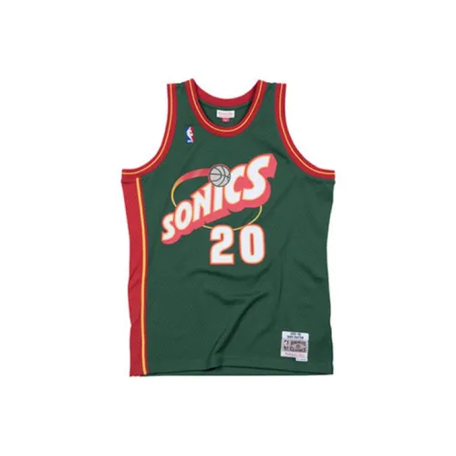 Mitchell Ness Зеленый Мужской баскетбольный топ