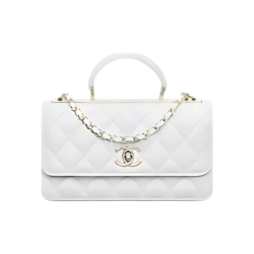 CHANEL Lambskin Сумка через плечо Сумка Женская Светло-Серый