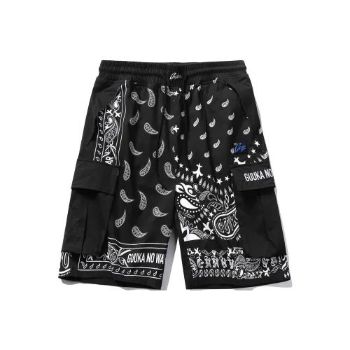 Guuka Мужские повседневные шорты черного цвета