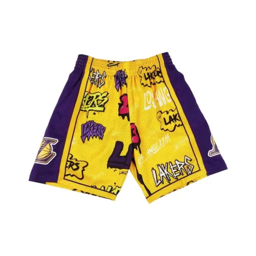 MITCHELL NESS Баскетбольные шорты Унисекс Желтый