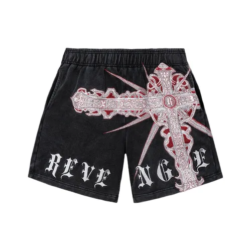 Revenge Черные Унисекс Повседневные шорты