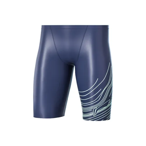 Плавательные шорты с подкладкой мужские аква-синий