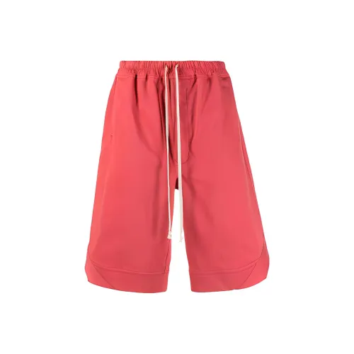 RICK OWENS Red Мужские спортивные шорты