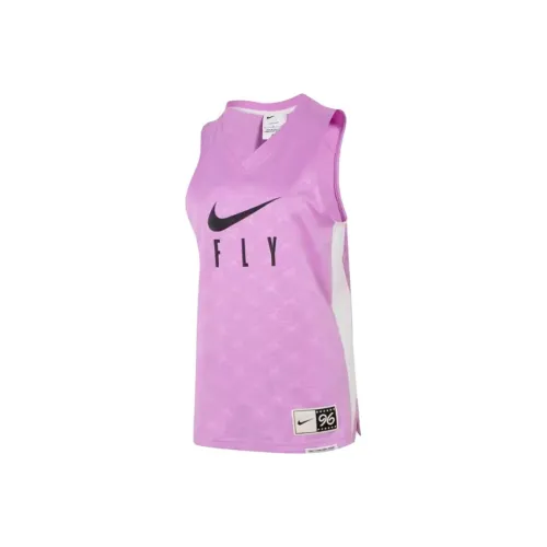 NIKE SS23 Resistant High Basketball Series Пурпурно-розовые Женские Майки