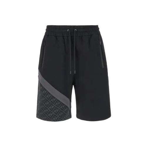 FENDI Повседневные шорты Мужские Черные