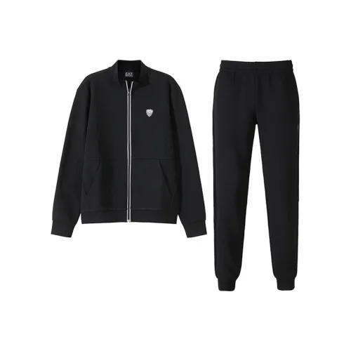 EMPORIO ARMANI EA7 SS24 Повседневная Спортивная Одежда Мужская Черная