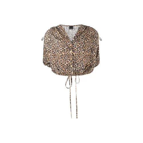 PINKO Коричневый Женские Короткие Топы