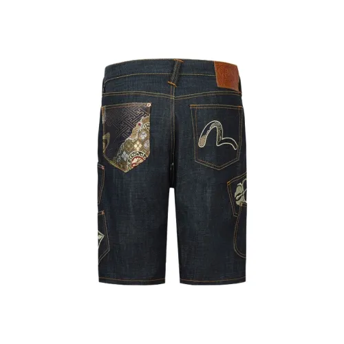 EVISU 2025 Летние Джинсовые Шорты Мужские