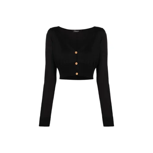 VERSACE Черные Женские Короткие Топы