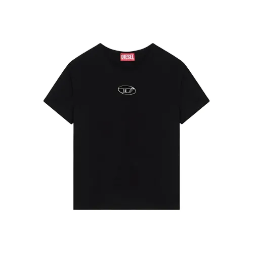 DIESEL Овал D series Черные Женские Рубашки T