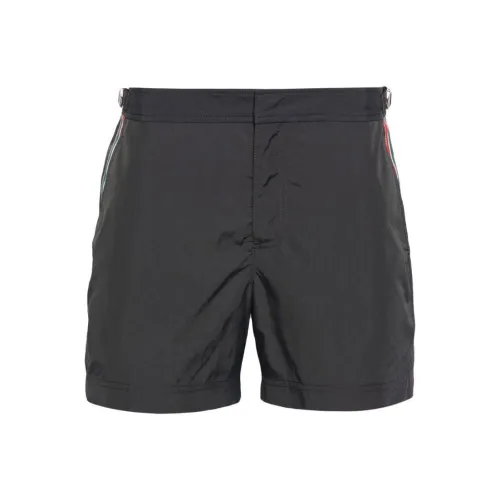 Orlebar Brown Темно-серые мужские пляжные шорты