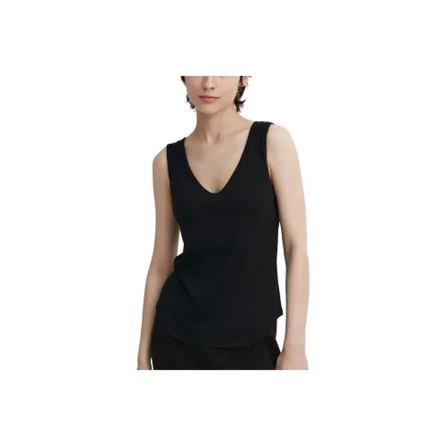 UNIQLO x Mame Kurogouchi Черные Женские Майки