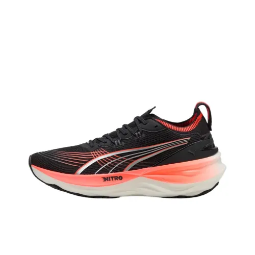 PUMA ForeverRun NITRO™ II MID Топ Беговые кроссовки Мужской PUMA Черный Светящийся Красный