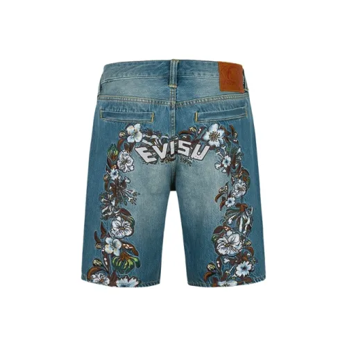 EVISU 2025 Летние Джинсовые Шорты Мужские