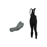 Черный флис, нагрудник и бандаж, брюки