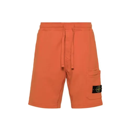 STONE ISLAND Повседневные шорты Мужские Оранжевые