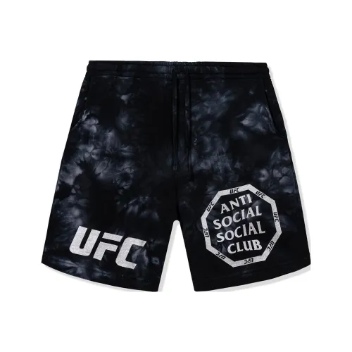 ANTI SOCIAL SOCIAL CLUB ASSC X UFC SS23 Co Брендированные Шорты Унисекс Черные Повседневные
