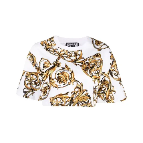 VERSACE JEANS COUTURE SS22 КРОП ТОП Женский Белый