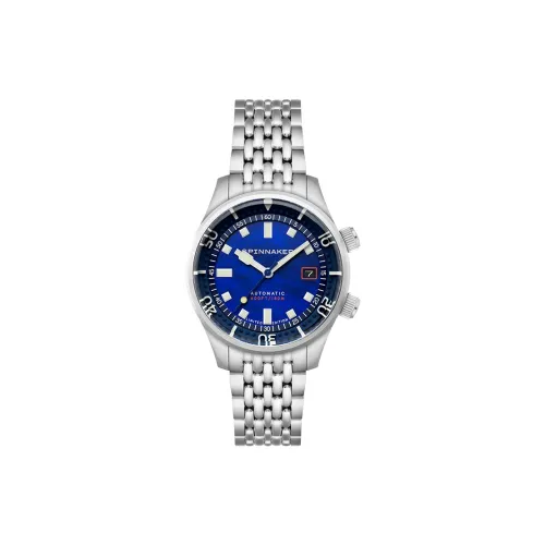 SPINNAKER Мужские часы Автоматический механический механизм Синий циферблат