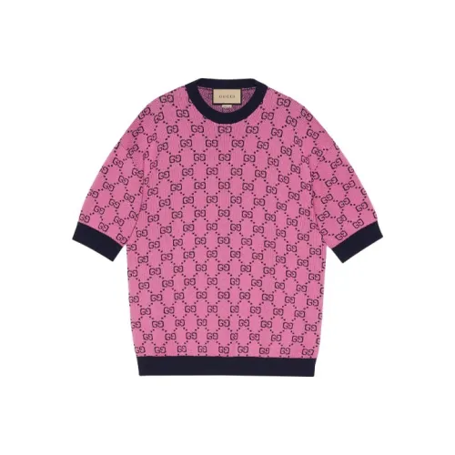 GUCCI Многоцветный свитер женский розовый