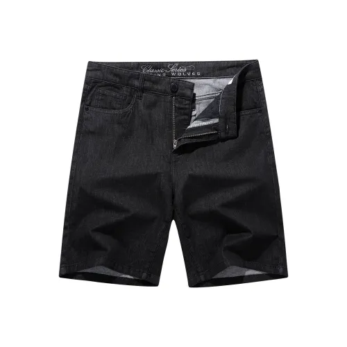 Dance with wolves Джинсовые шорты Мужские Черные