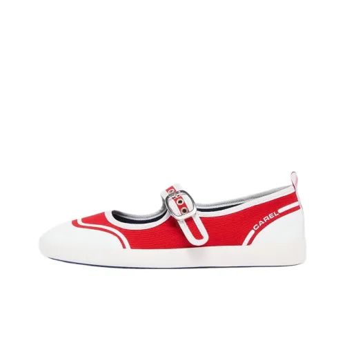 Carel Costa Плоская подошва Туфли Мэри Джейн Женские Красные