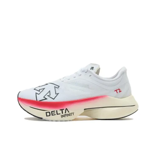 DESCENTE DeltaPro EXP V2 Беговые кроссовки Низкий верх Белый Розовый Унисекс