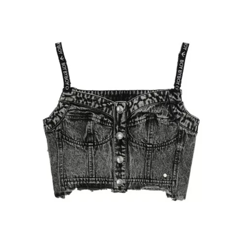 BOY BY BOY Деним Топ без рукавов Женские