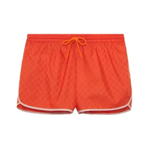 GUCCI Пляжные шорты Мужские Оранжевые