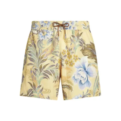 ETRO Желтые Мужские Плавательные Шорты