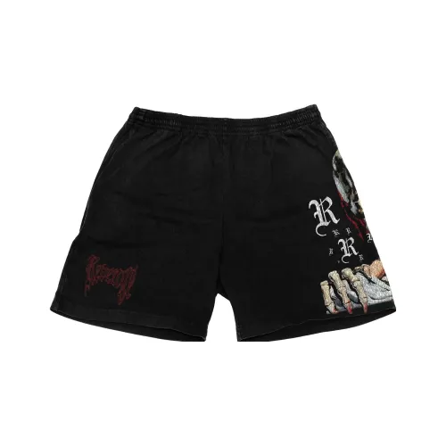 Revenge PARALYSIS Короткие Черные Повседневные Шорты Унисекс Черный