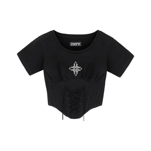 SMFK CROP TOP Женский Midnight Black