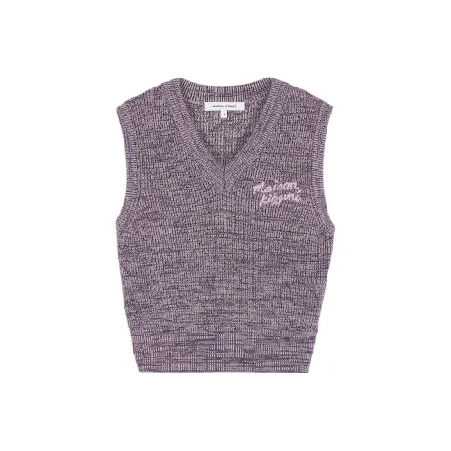 Maison Kitsune SS24 Майка Женская Сиреневый Смешанный Цвет