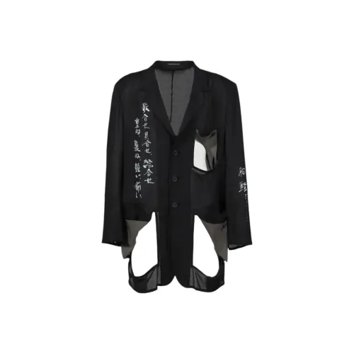 Yohji Yamamoto Pour Homme Черные Мужские Рубашки