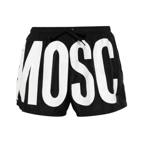 MOSCHINO Плавательные шорты Мужские Черные