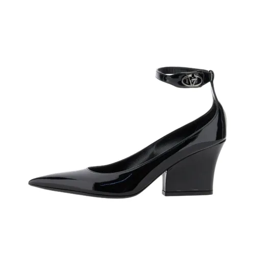 Valentino Vlogo Грубый каблук Высокие каблуки 8 см Женские Черный