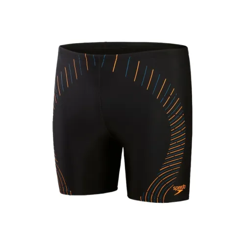 Speedo Мужской Duo с логотипом MID Jammer Плавательные шорты Мужские Черные