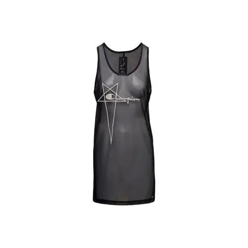 RICK OWENS совместный бренд RO X Champion Майка Женская Черная