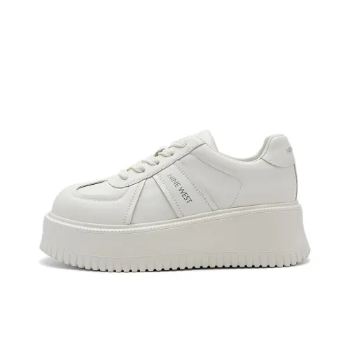 NINE WEST Низкие кроссовки для скейтбординга женские цвет экрю