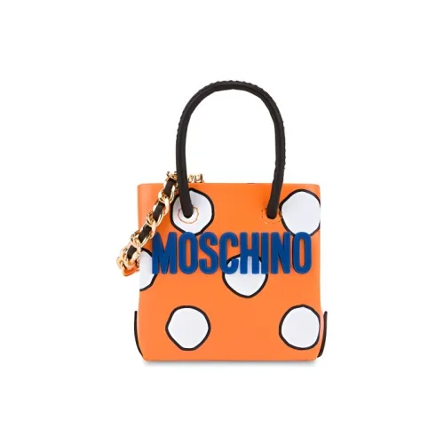 MOSCHINO Сумка с цепочкой из ткани и коровьей кожи сумка через плечо сумка на плечо мини женская оранжевая
