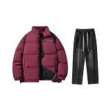 Комплект одежды (Бордовый топ + Черные джинсы)