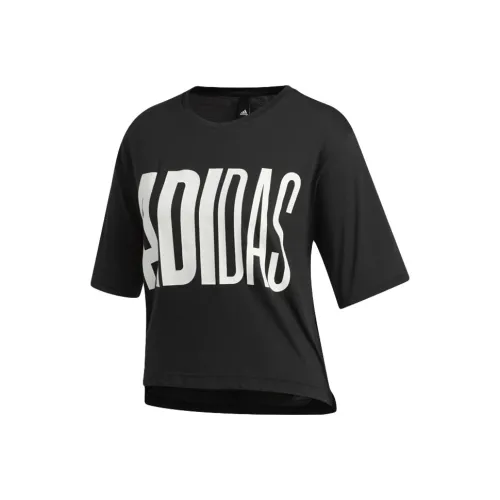 Adidas Черные Женские Короткие Топы