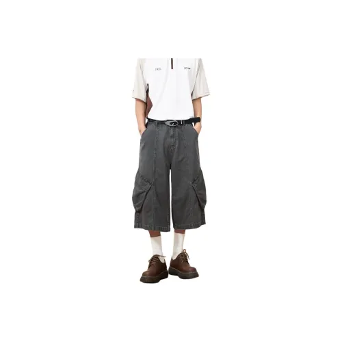 BAOMIKA Карго Шорты Унисекс Темно-Серый