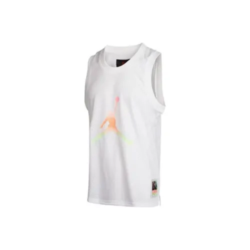 Джордан Белый Мужская Баскетбольная Джерси