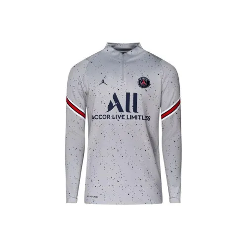 Джордан Nike 4a PSG x Jordan Футбол Джерси Мужской Серый