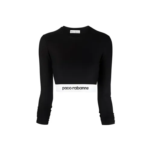 Paco Rabanne Черные Женские Короткие Топы